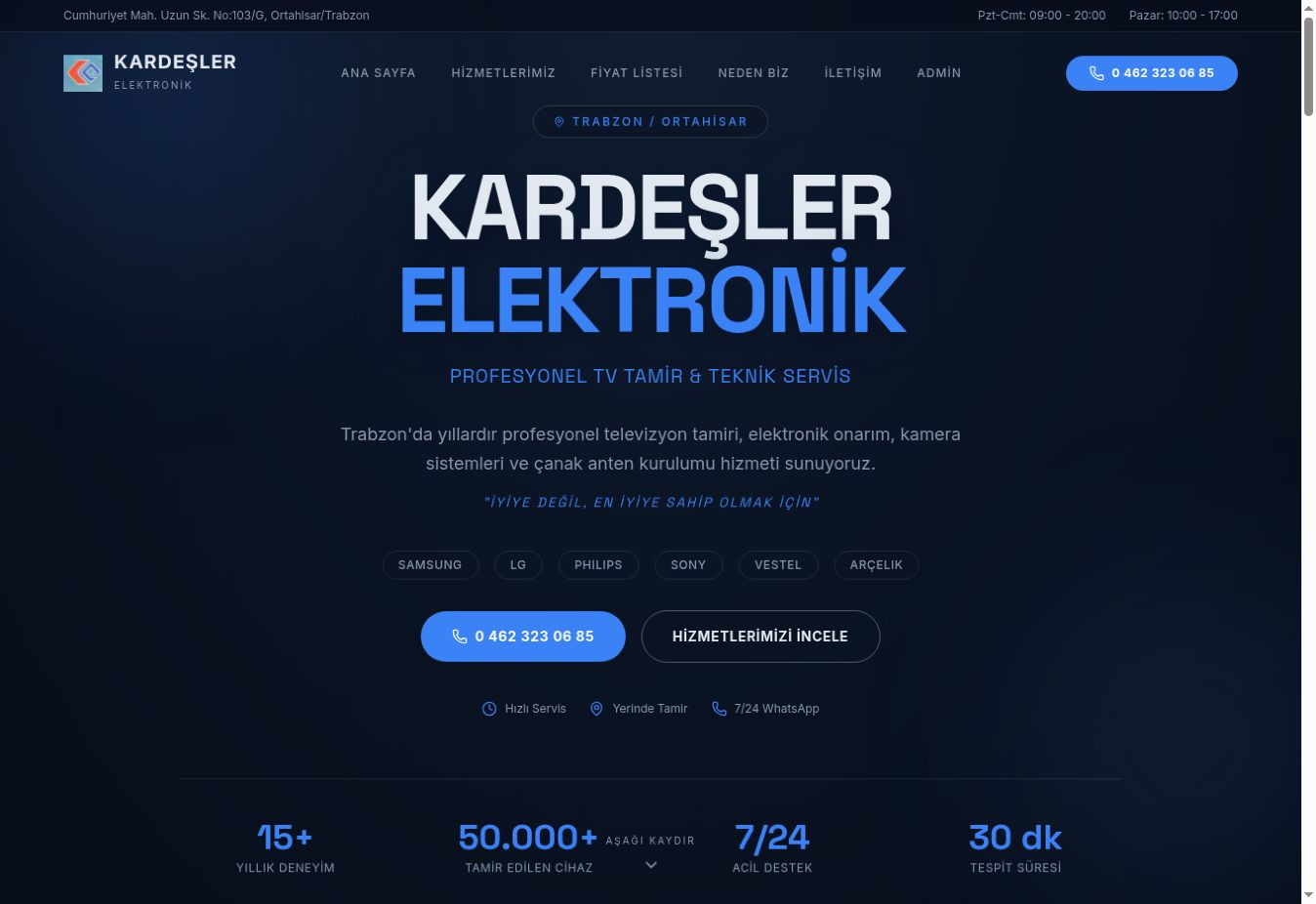 Screenshot van Kardeşler Elektronik